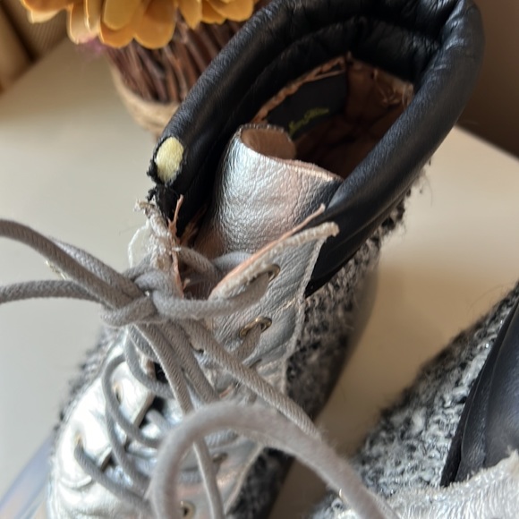 Sam Edelman Caldwell Waterproof Rain
Snow Duck Boots Silver Gray Tweed size 8 - Picture 11 of 13